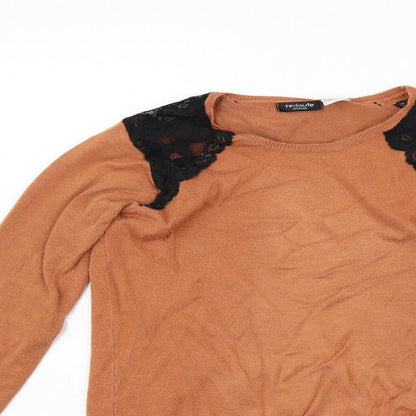 La Redoute Girls Orange   Pullover Jumper Size 8 Years