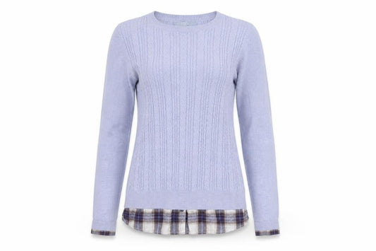 Next Womens Blue Houndstooth  Jumper Dress  Size 8