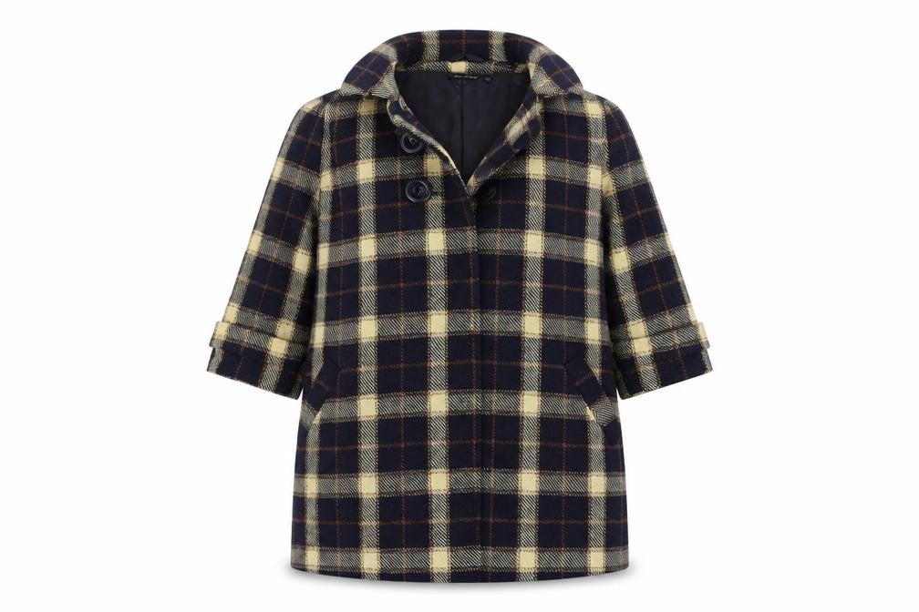 Atmosphere Womens Beige Check  Jacket Coat Size 10