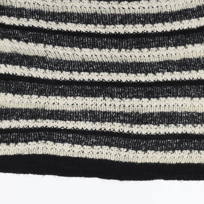 Warehouse Womens White Striped  Pullover Jumper Size 16