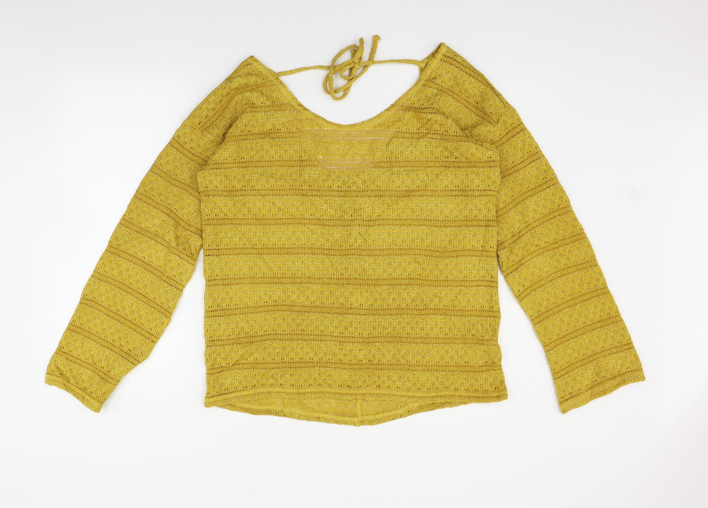 NEXT Womens Yellow   Pullover Jumper Size 14