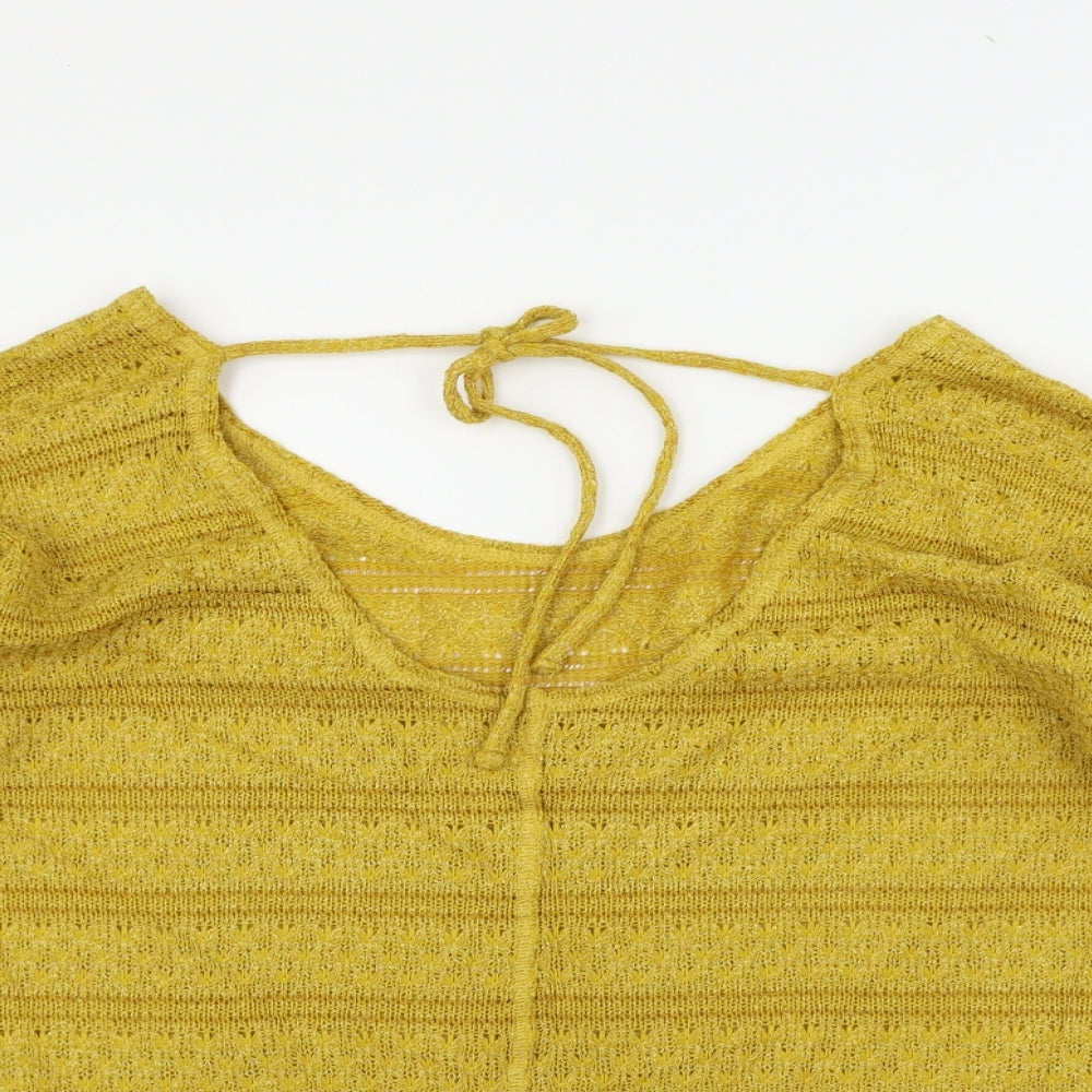 NEXT Womens Yellow   Pullover Jumper Size 14