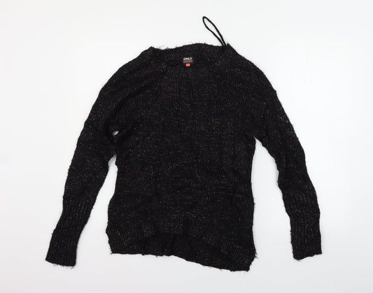 Only Womens Black   Pullover Jumper Size S