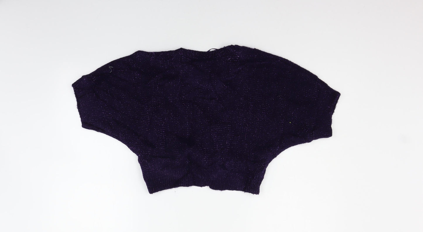 H&M Womens Purple   Cardigan Jumper Size M