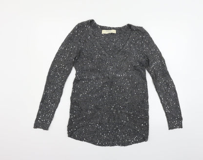 Zara Womens Grey   Pullover Jumper Size S