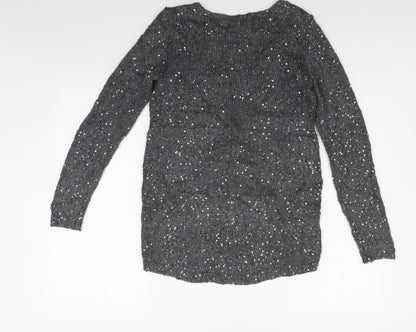 Zara Womens Grey   Pullover Jumper Size S