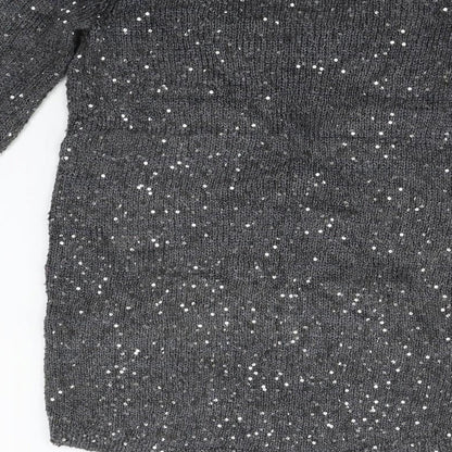 Zara Womens Grey   Pullover Jumper Size S