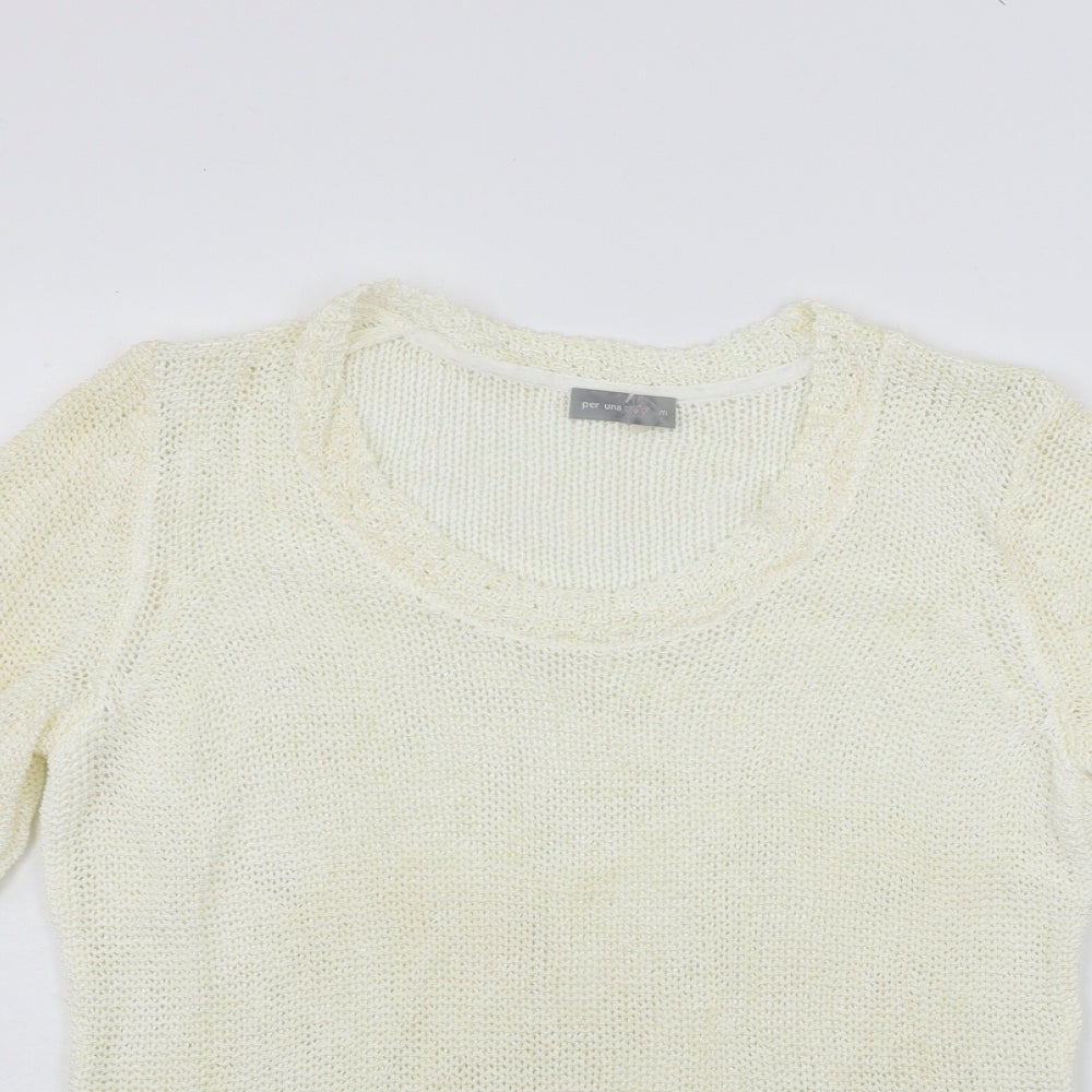 Per Una Womens Beige   Pullover Jumper Size M  - washable marks