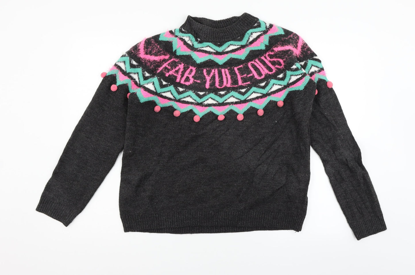 Papaya Womens Grey   Pullover Jumper Size M