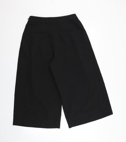 Back view of Missguided women’s black trousers, size UK 12, 22-inch leg