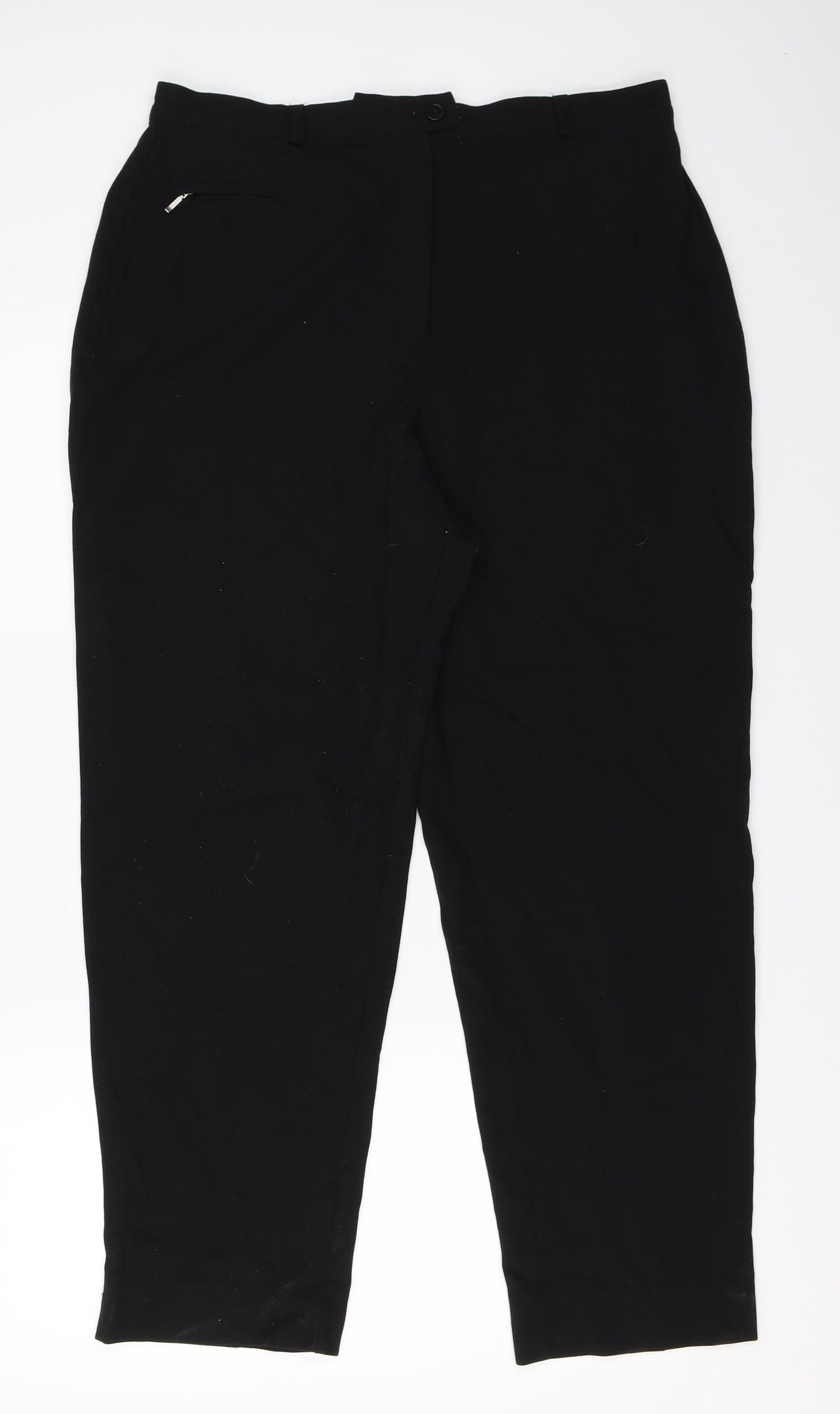 Marks and Spencer Womens Black   Trousers  Size 10 L27 in