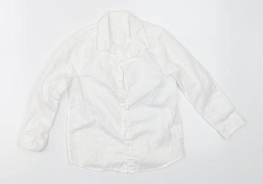 Marks and Spencer Boys White   Basic Button-Up Size 3-4 Years