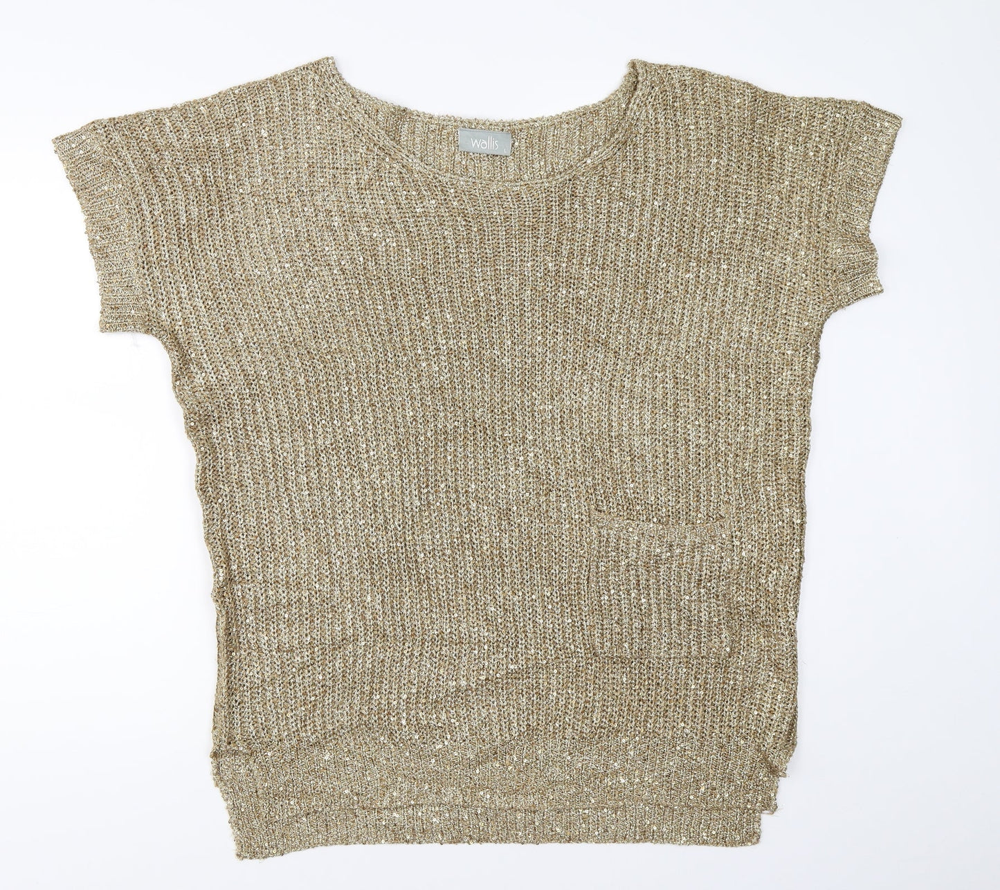 Wallis Womens Gold   Tunic Jumper Size L