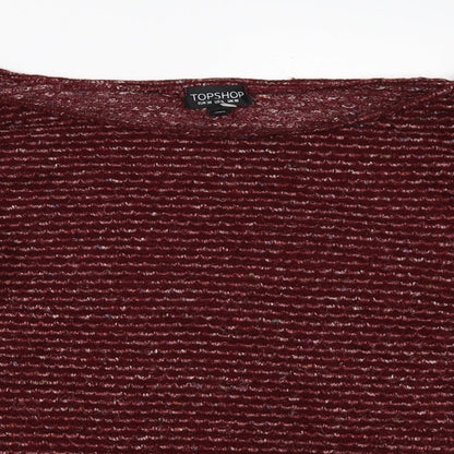 Topshop Womens Red   Pullover Jumper Size 10