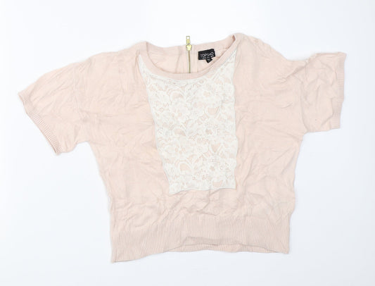 Topshop Womens Beige   Pullover Jumper Size 6