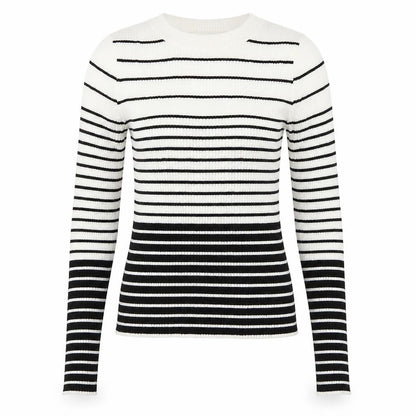 Topshop Womens Ivory Striped  Pullover Jumper Size M