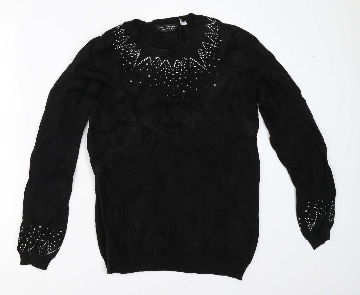 Dorothy Perkins Womens Black   Pullover Jumper Size 10