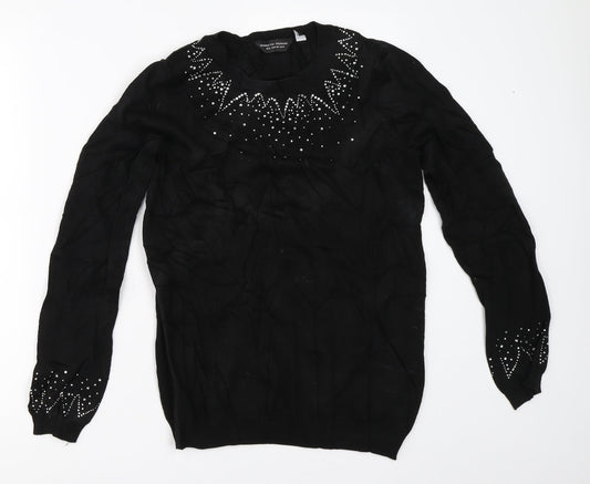 Dorothy Perkins Womens Black   Pullover Jumper Size 10