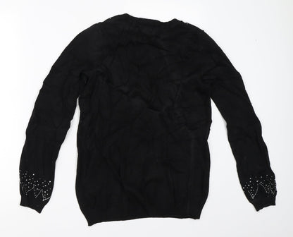 Dorothy Perkins Womens Black   Pullover Jumper Size 10