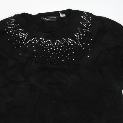 Dorothy Perkins Womens Black   Pullover Jumper Size 10