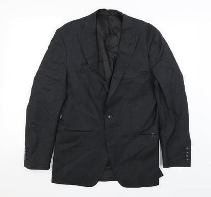 Additional front view of Autograph men’s black jacket blazer, size M