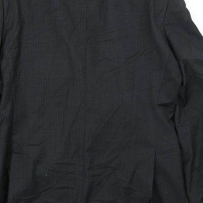 Brand and care label for Autograph men’s black jacket blazer, size M