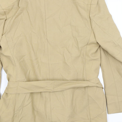 St Michael Womens Beige Jacket Blazer Size 14