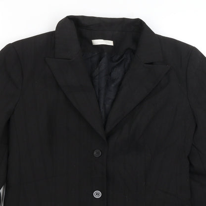 Promod Womens Black   Jacket Blazer Size 12