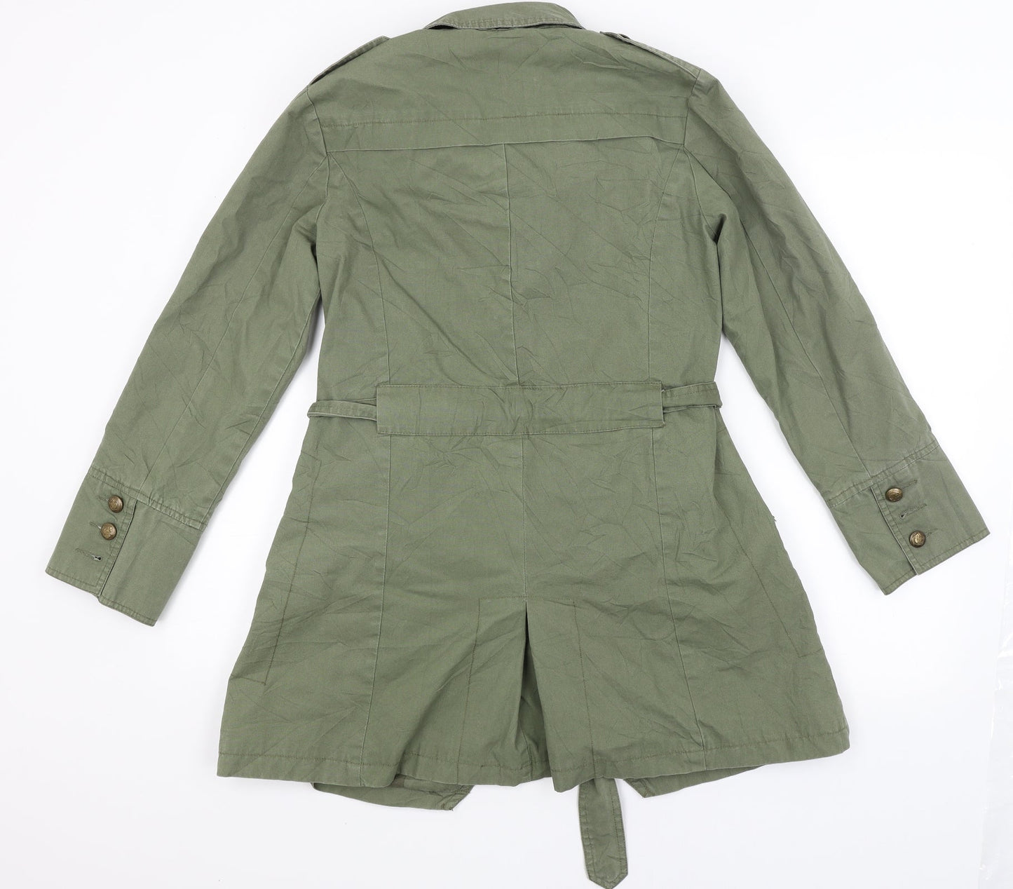Solitaire Womens Green   Overcoat Coat Size S