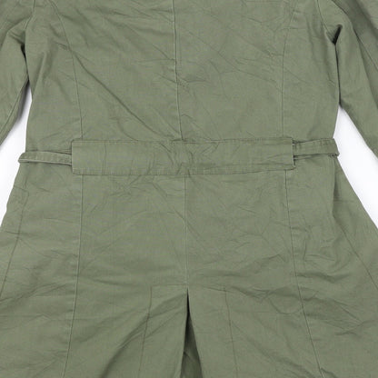 Solitaire Womens Green   Overcoat Coat Size S