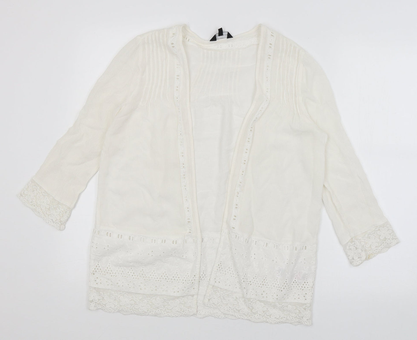 New Look Womens White   Wrap Jumper Size 8