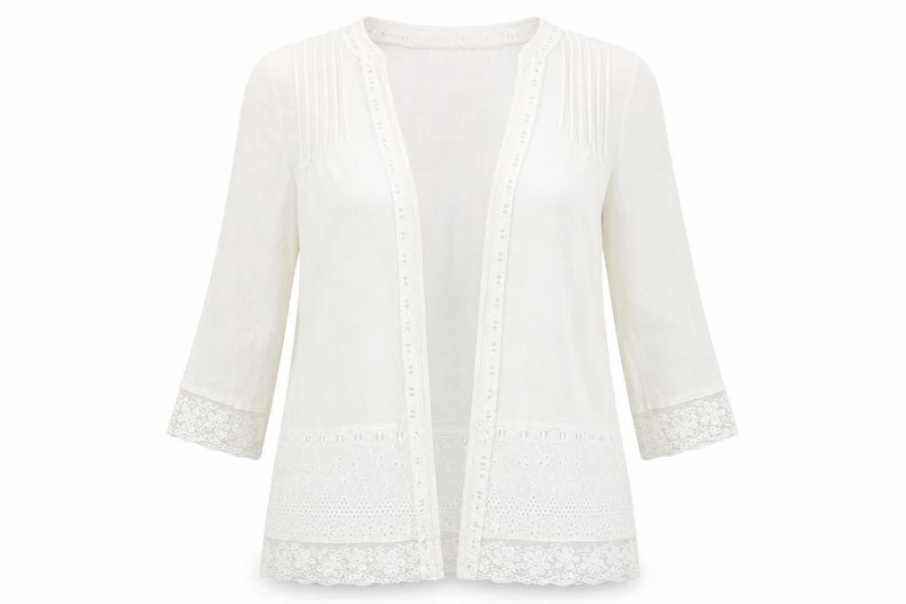 New Look Womens White   Wrap Jumper Size 8