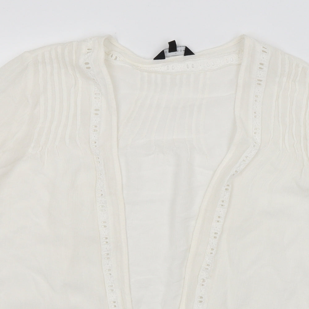 New Look Womens White   Wrap Jumper Size 8