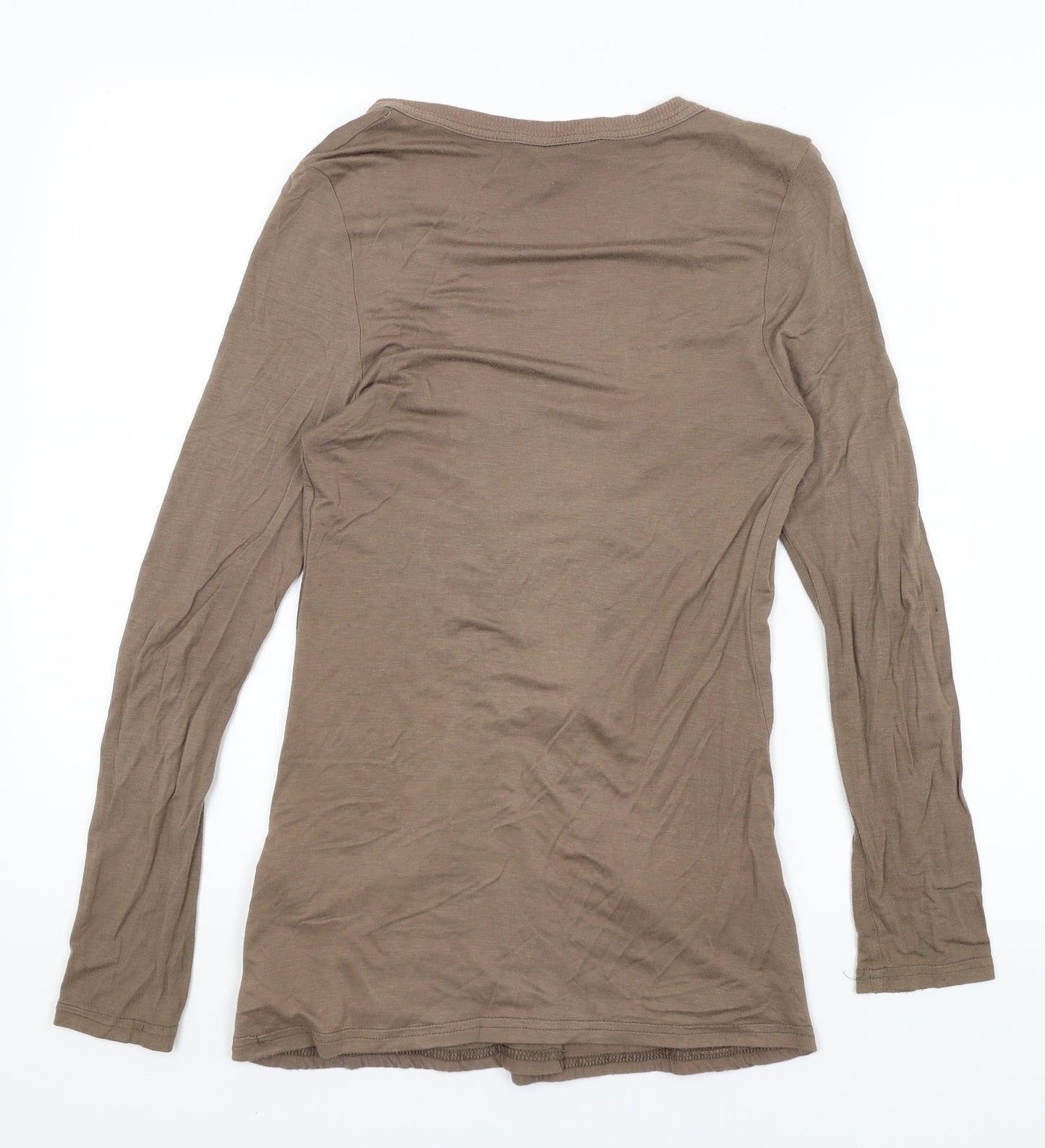 New Look Womens Brown   Wrap Jumper Size 10