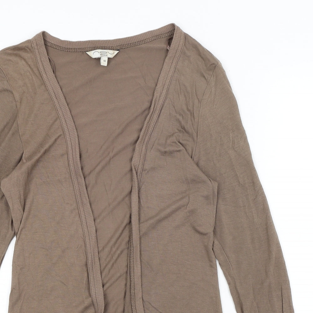 New Look Womens Brown   Wrap Jumper Size 10
