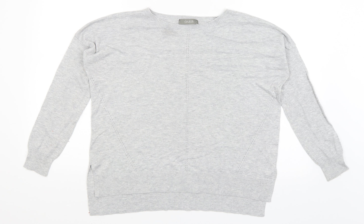 Oasis Womens Grey   Pullover Jumper Size S