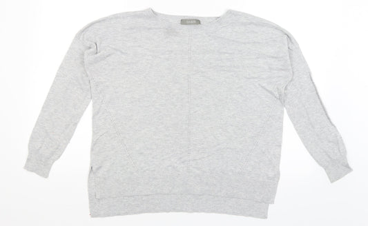 Oasis Womens Grey   Pullover Jumper Size S