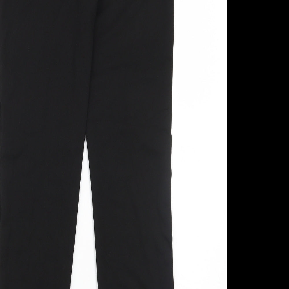 George Girls Black  Ramie Jegging Trousers Size 13 Years