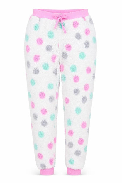 Adore Womens White Polka Dot  Sweatpants Trousers Size S L26 in