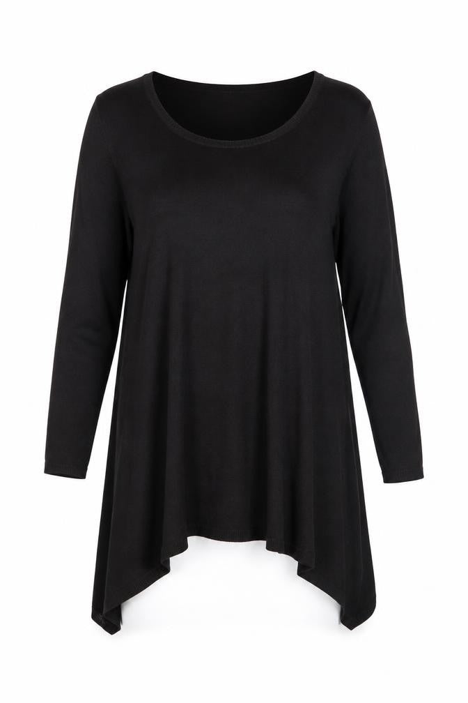 Papaya Womens Black   Basic T-Shirt Size 8