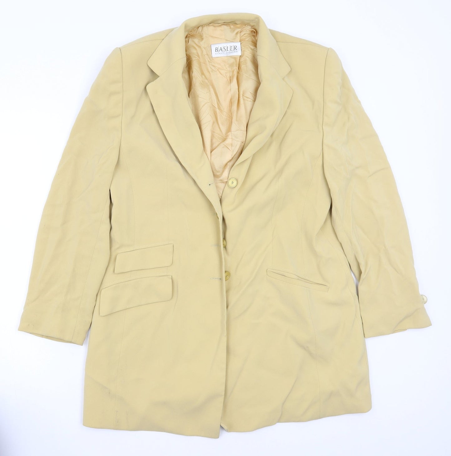 Bashler Womens Yellow   Jacket Blazer Size 14