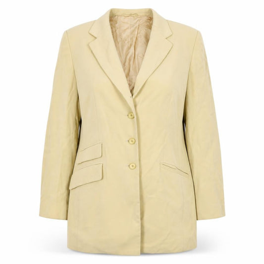 Bashler Womens Yellow   Jacket Blazer Size 14