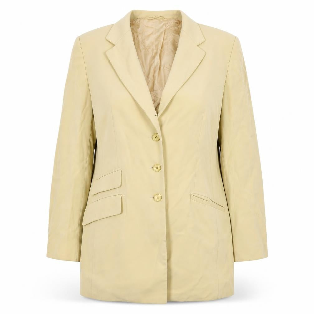 Bashler Womens Yellow   Jacket Blazer Size 14