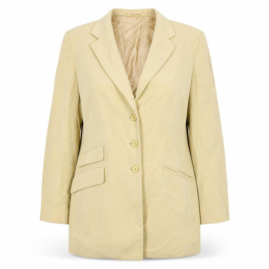Bashler Womens Yellow   Jacket Blazer Size 14