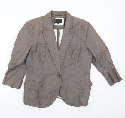 Next Womens Brown   Jacket Coat Size 16