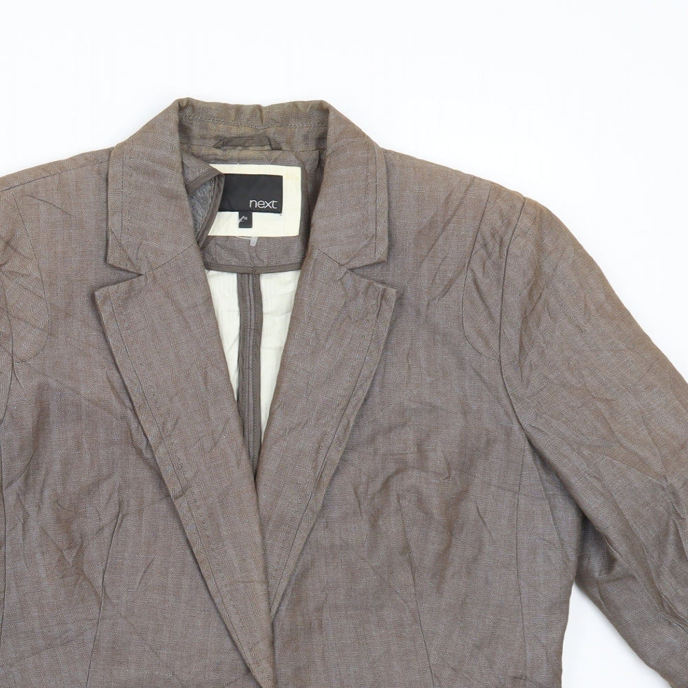 NEXT Womens Brown   Jacket Coat Size 16