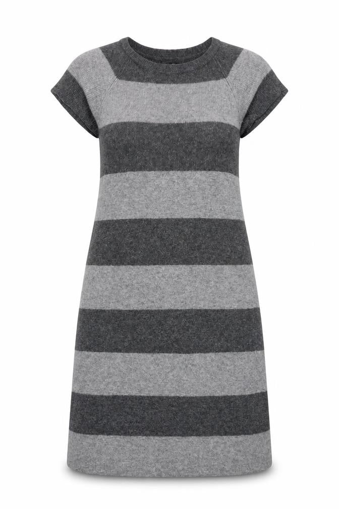 Phase Eight Womens Grey Striped  A-Line  Size S