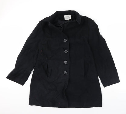 Preloved Preworn Womens Blue   Jacket Coat Size 16 - Front