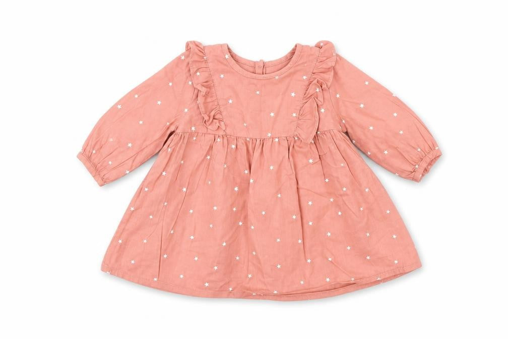 NEXT Girls Pink   Fit & Flare  Size 0-3 Months  - star detail