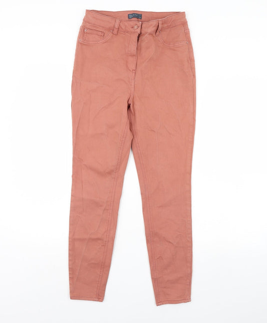Papaya Womens Pink  Denim Skinny Jeans Size 12 L29 in